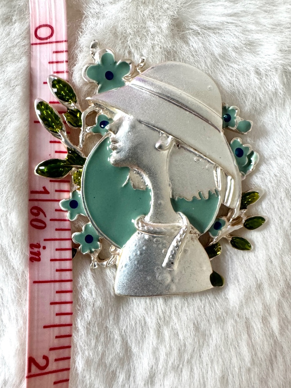 Women's Fashion Silver Tone Hardware Brooch - NIP - Picture 4 of 5